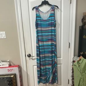 Calvin Klein size 14 sleeveless maxi dress NWOT